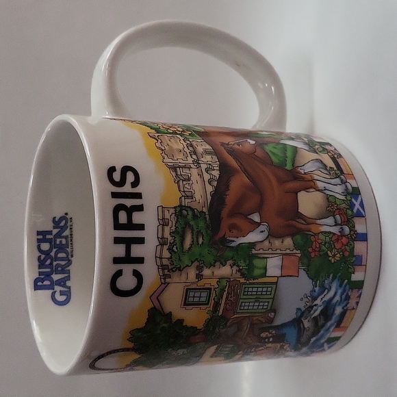 Busch Gardens Souvenir Name Coffee Mug Chris - Picture 14 of 14